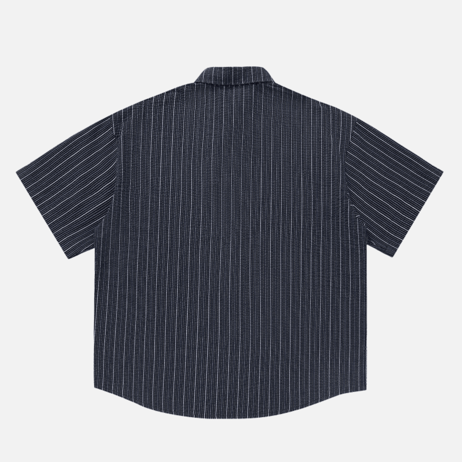 Textured Stripe Short-Sleeve Shirt