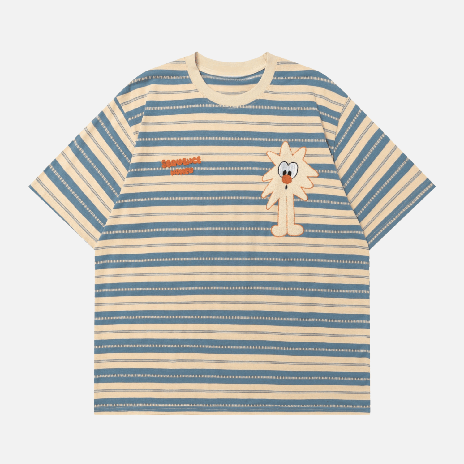 Unique Striped Graphic Tee