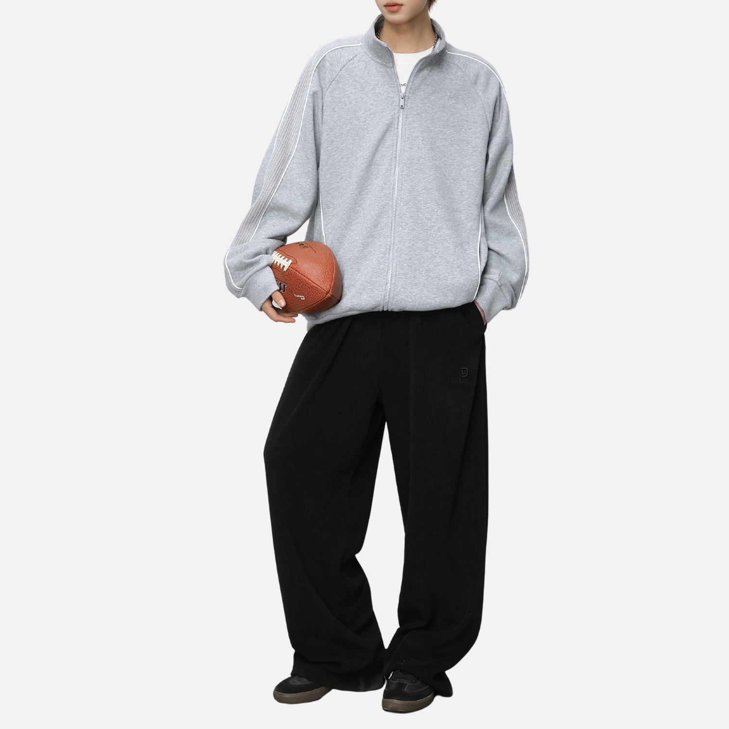 Heavyweight Raglan Zip-Up Jacket