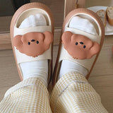 Lindas sandalias con diseño en forma de cachorro