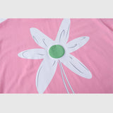 Camiseta estampada con estampado de girasol