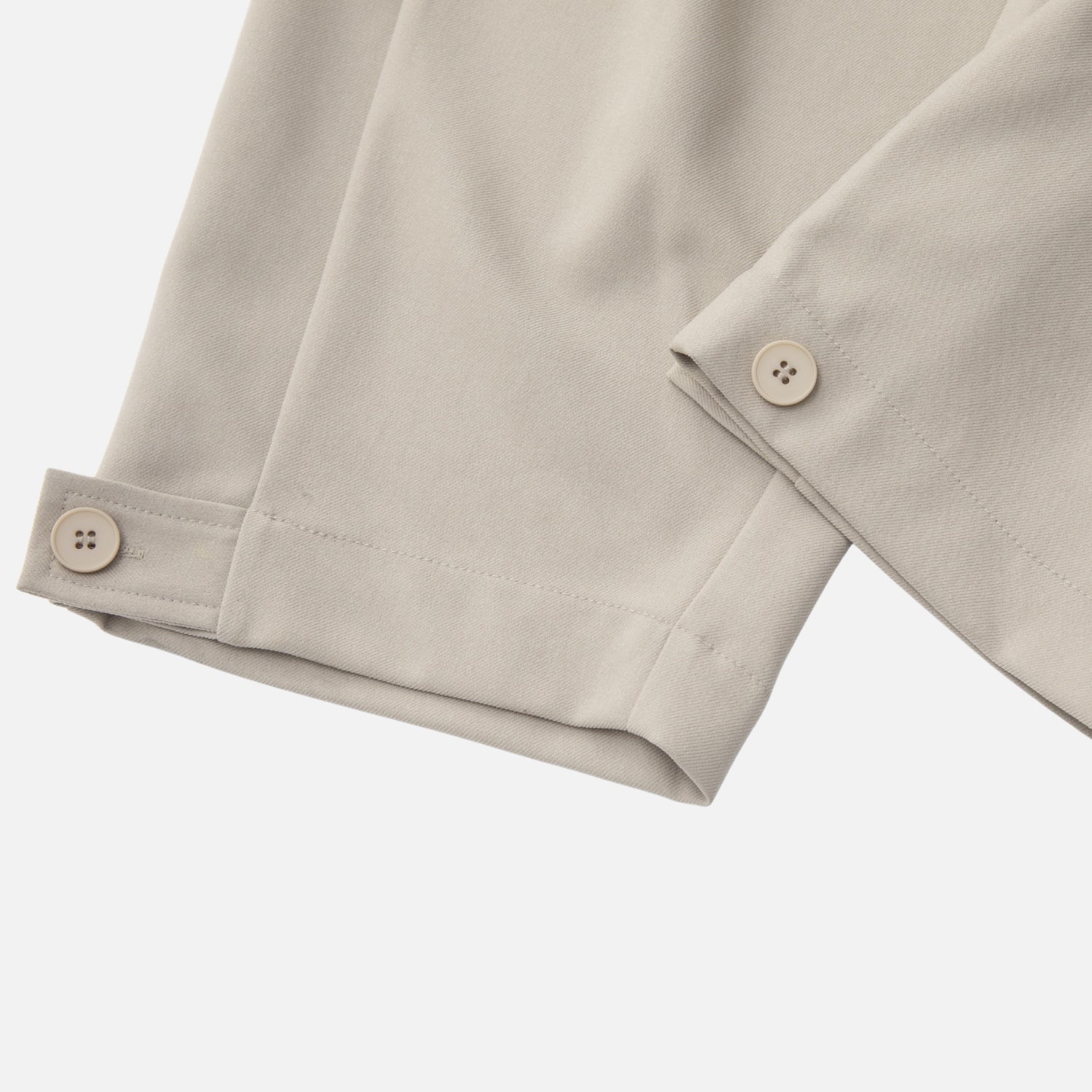 Draped Pleated Straight-Leg Trousers