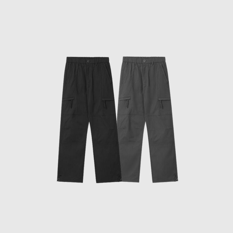 Pantalones cargo de pierna recta de estilo funcional