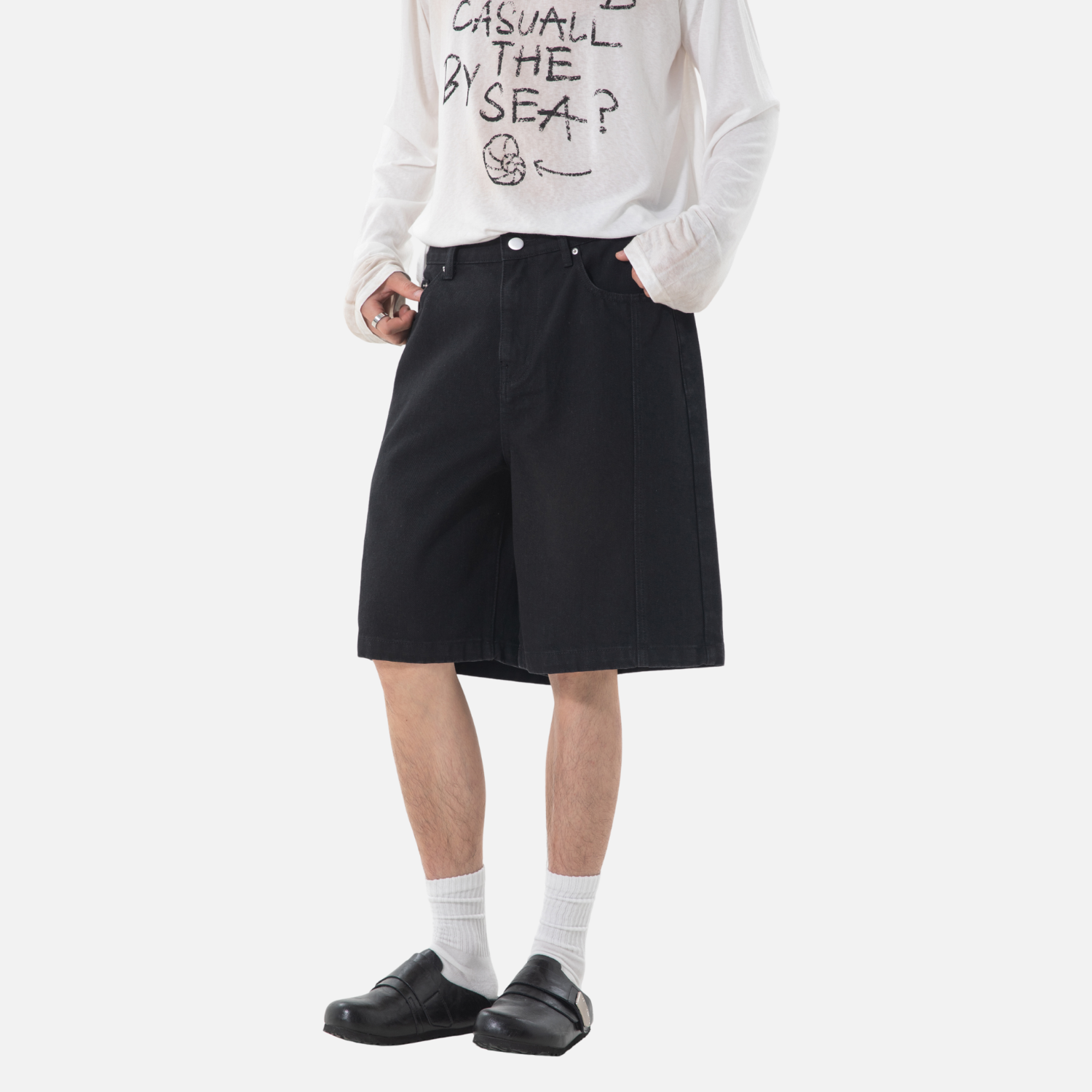 Textured Twill Cargo Shorts