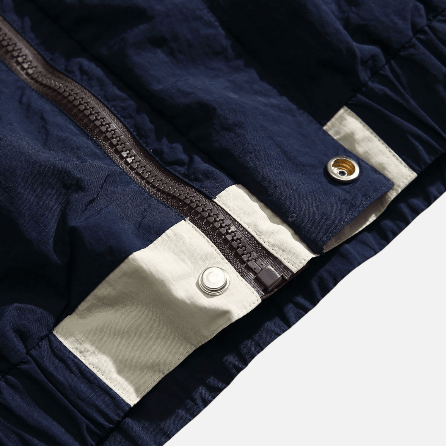 Colorblock Stand Collar Jacket