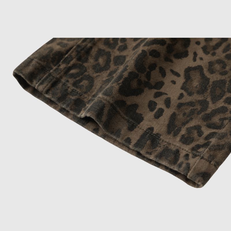 Vaqueros vintage de leopardo