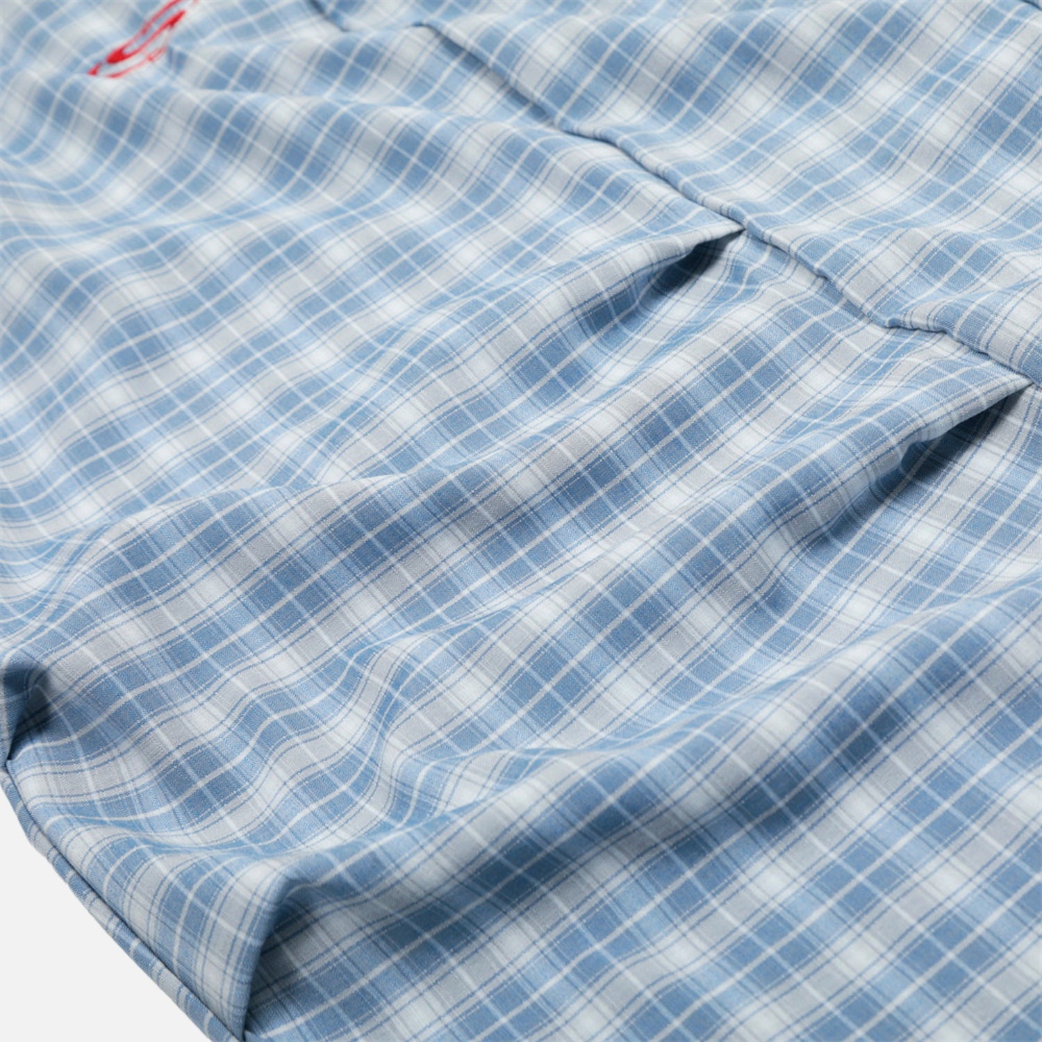 Plaid Slouchy Slant Baggy Pants