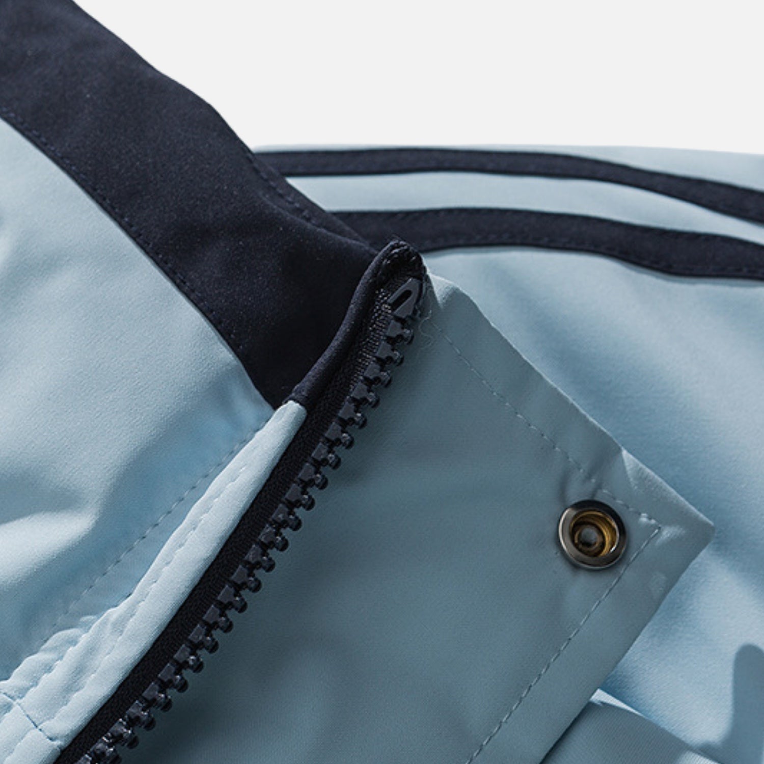 Chaqueta acolchada con mangas a rayas