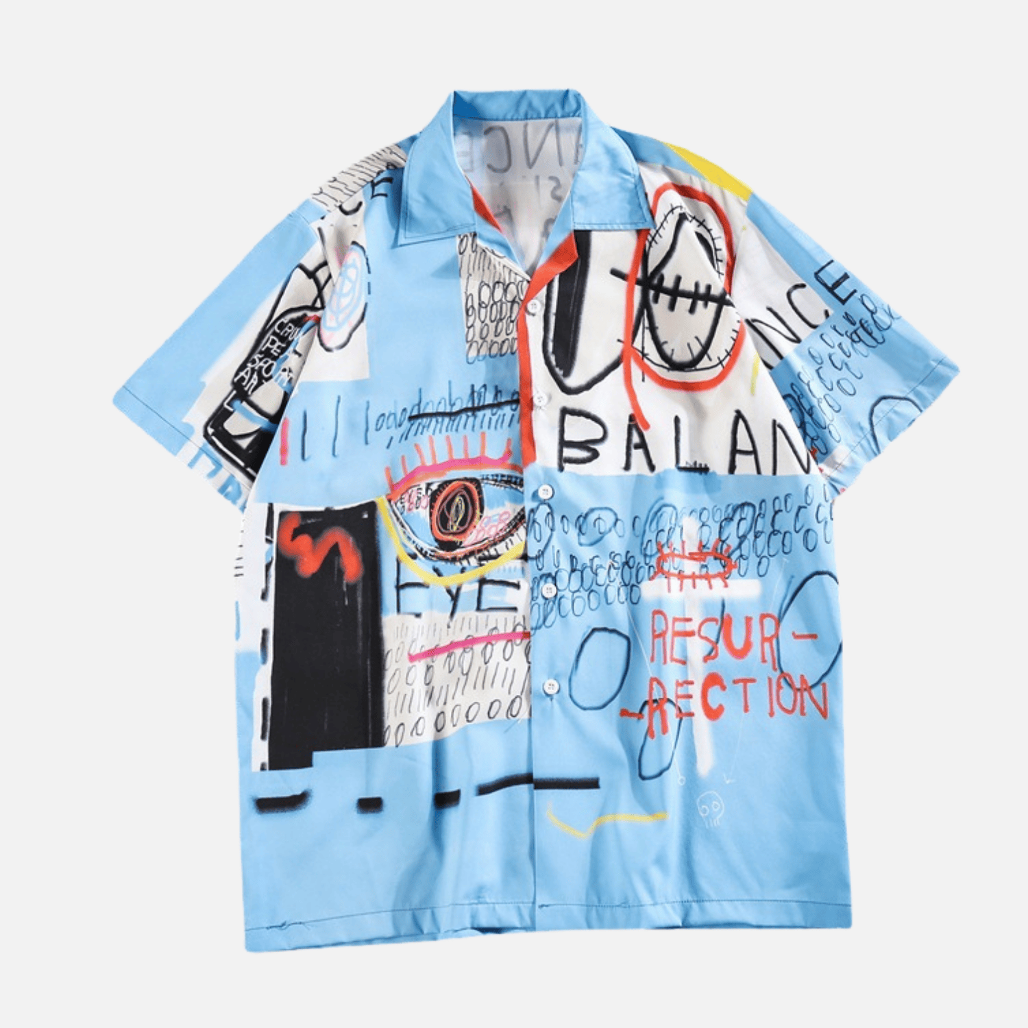 Hemd mit Graffiti-Print