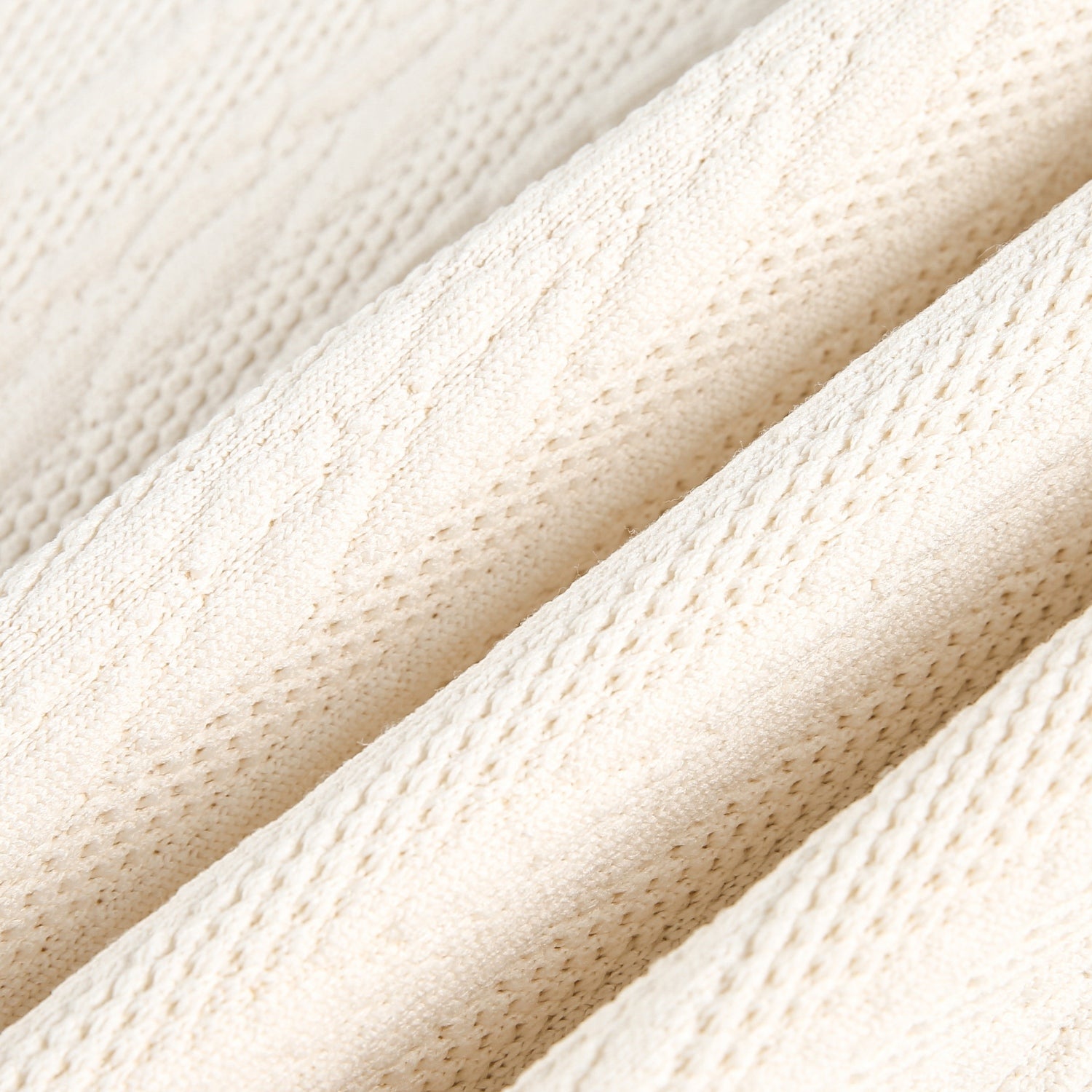 Heavy Jacquard Textured Polo Sweatshirt