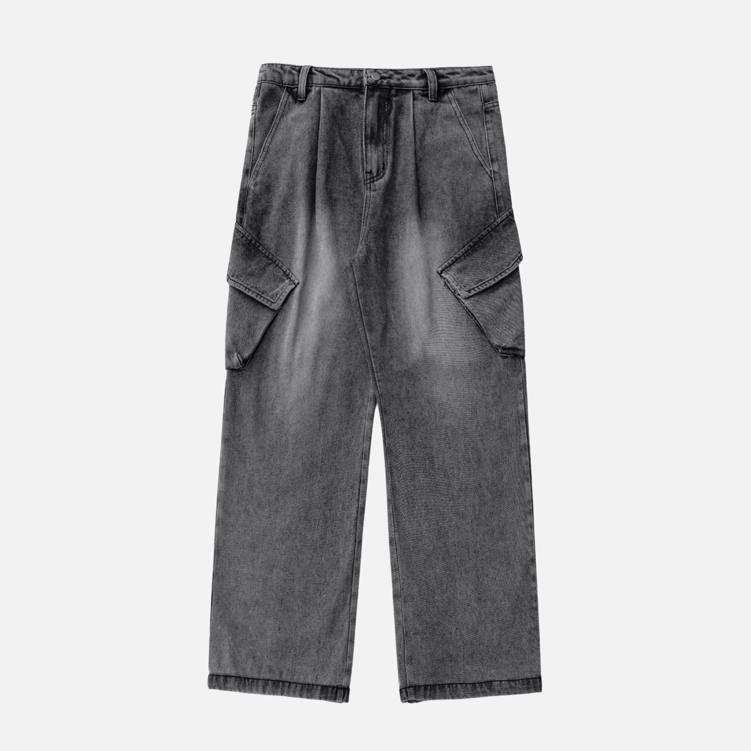 Washed Vintage Denim Pants