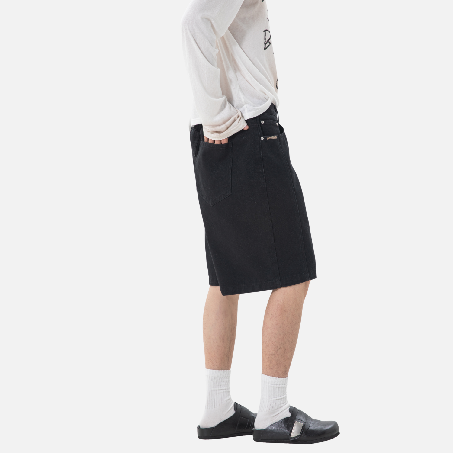 Textured Twill Cargo Shorts