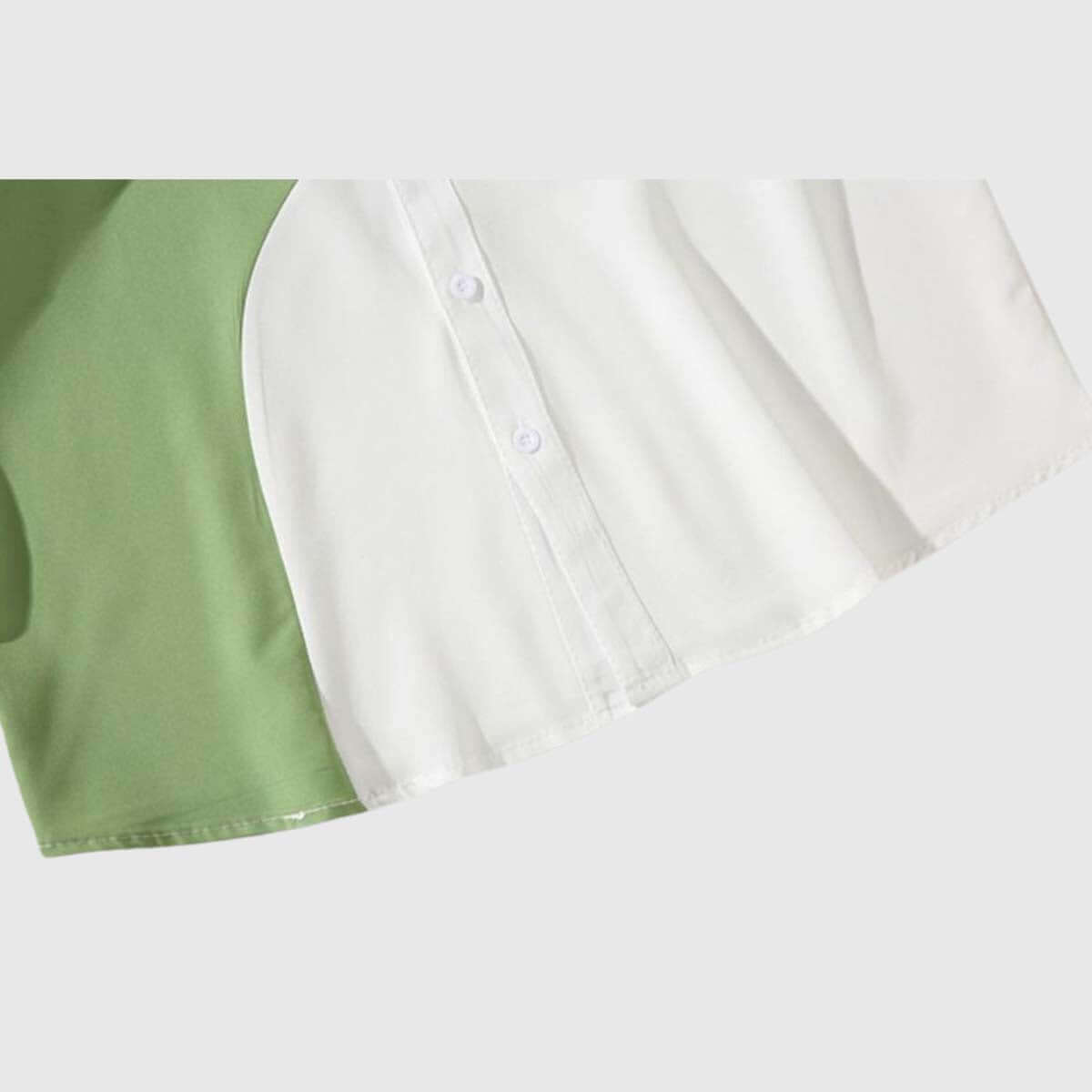 Stylisches zweifarbiges Freizeithemd