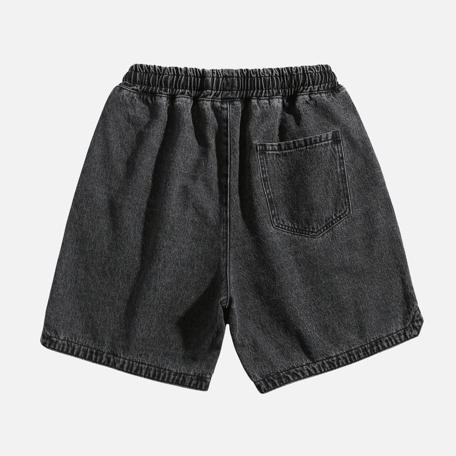 Slit Design Washed Jorts