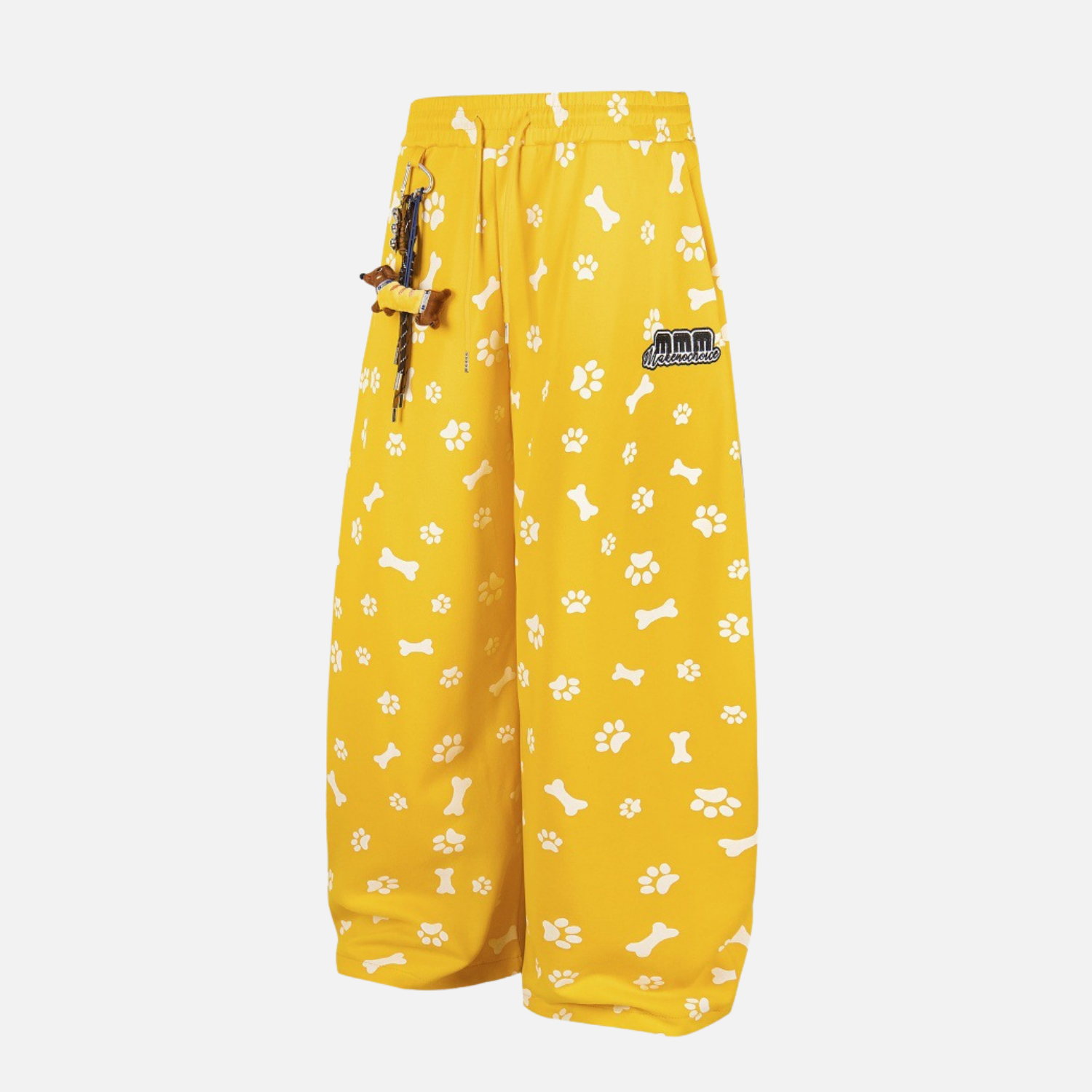 Allover Dog Print Baggy Pants