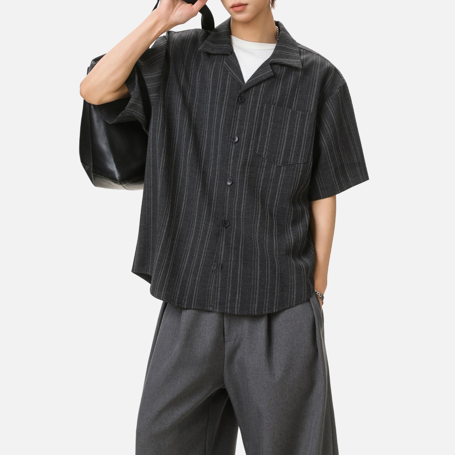 Retro Stripe Short Sleeve Shirt