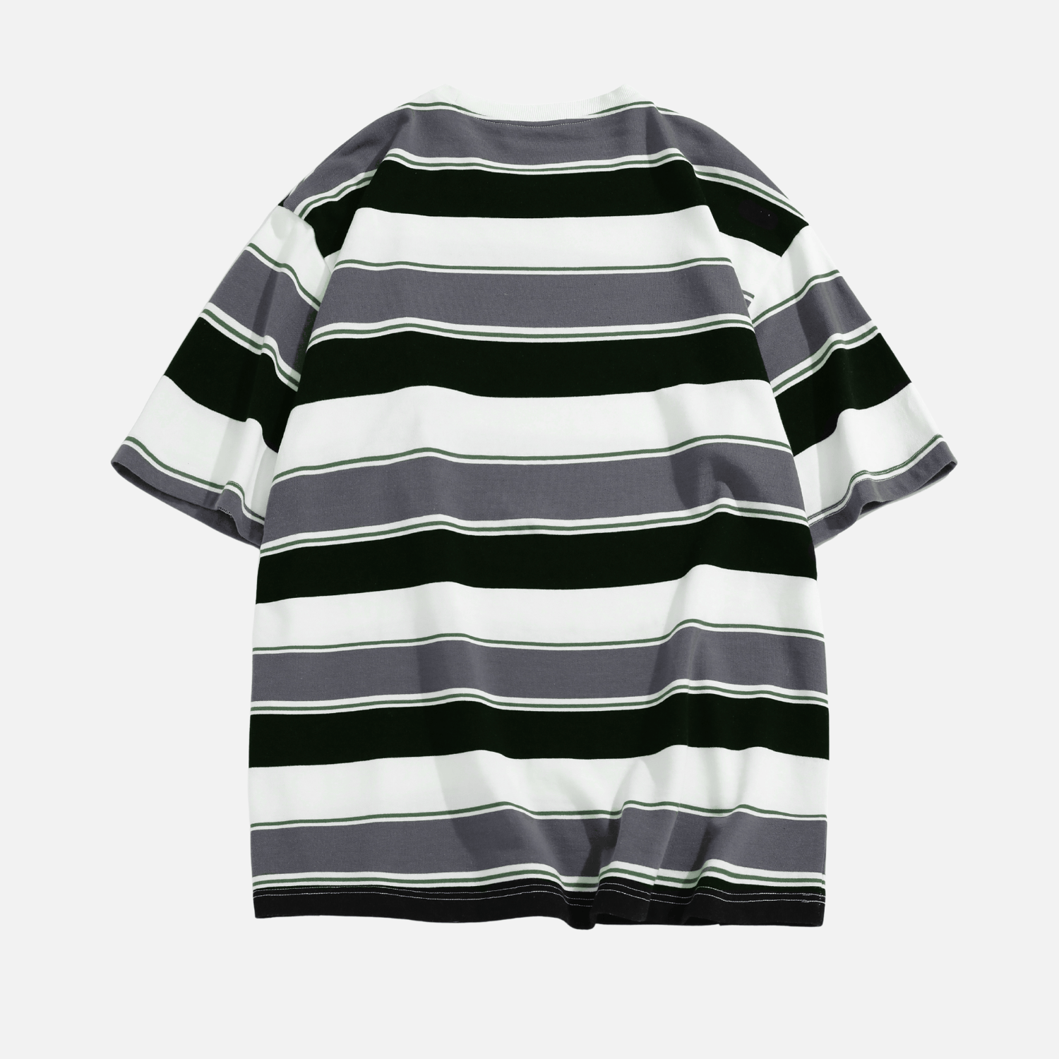 Striped Colorblock Cotton T-Shirt