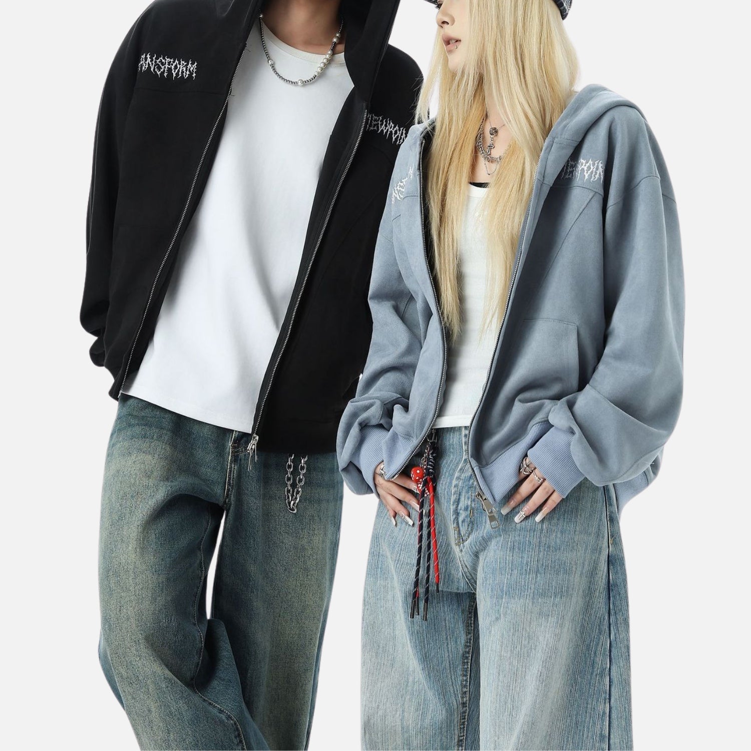 Retro Suede Hoodie Jacket