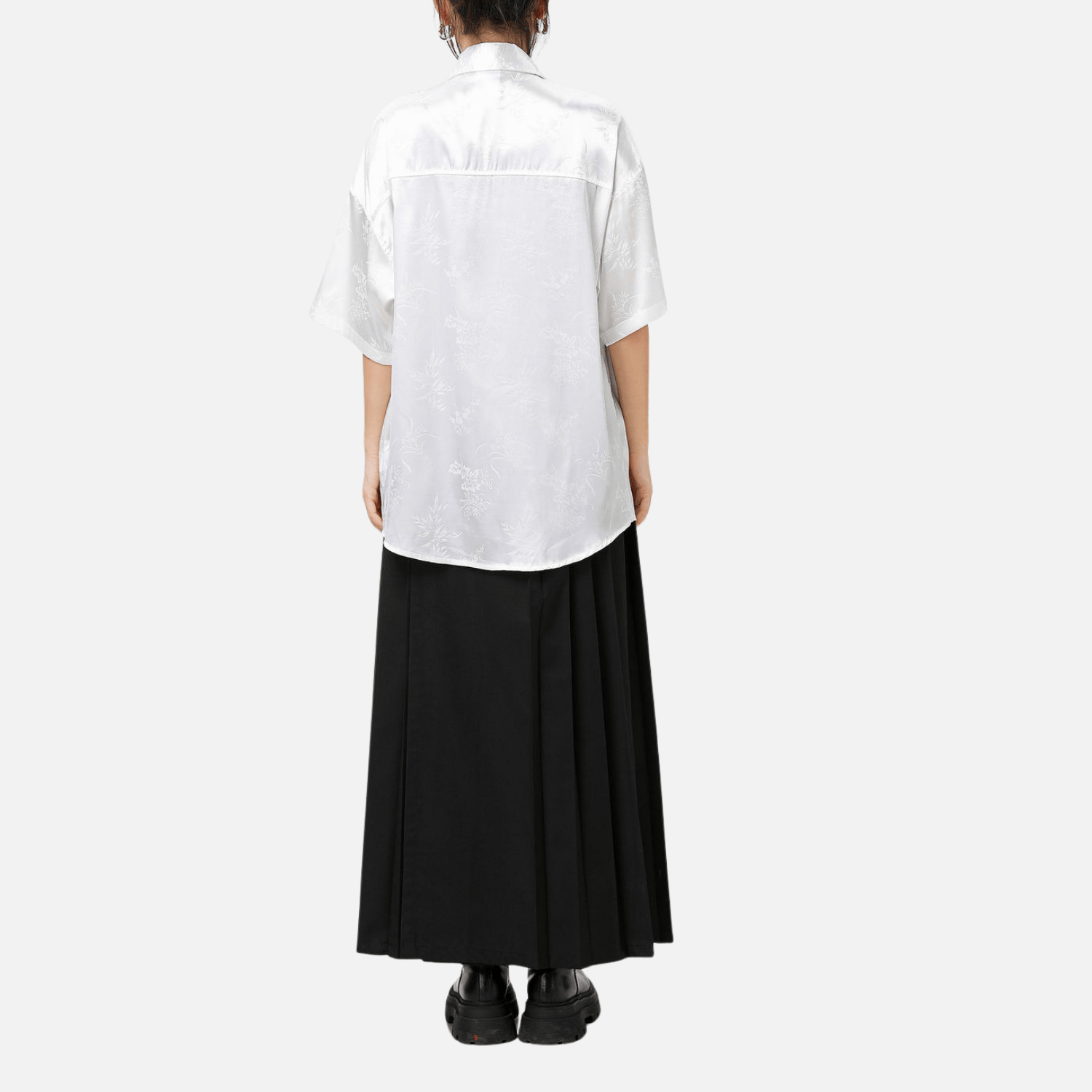 Elegant Heart Embroidered Shirt