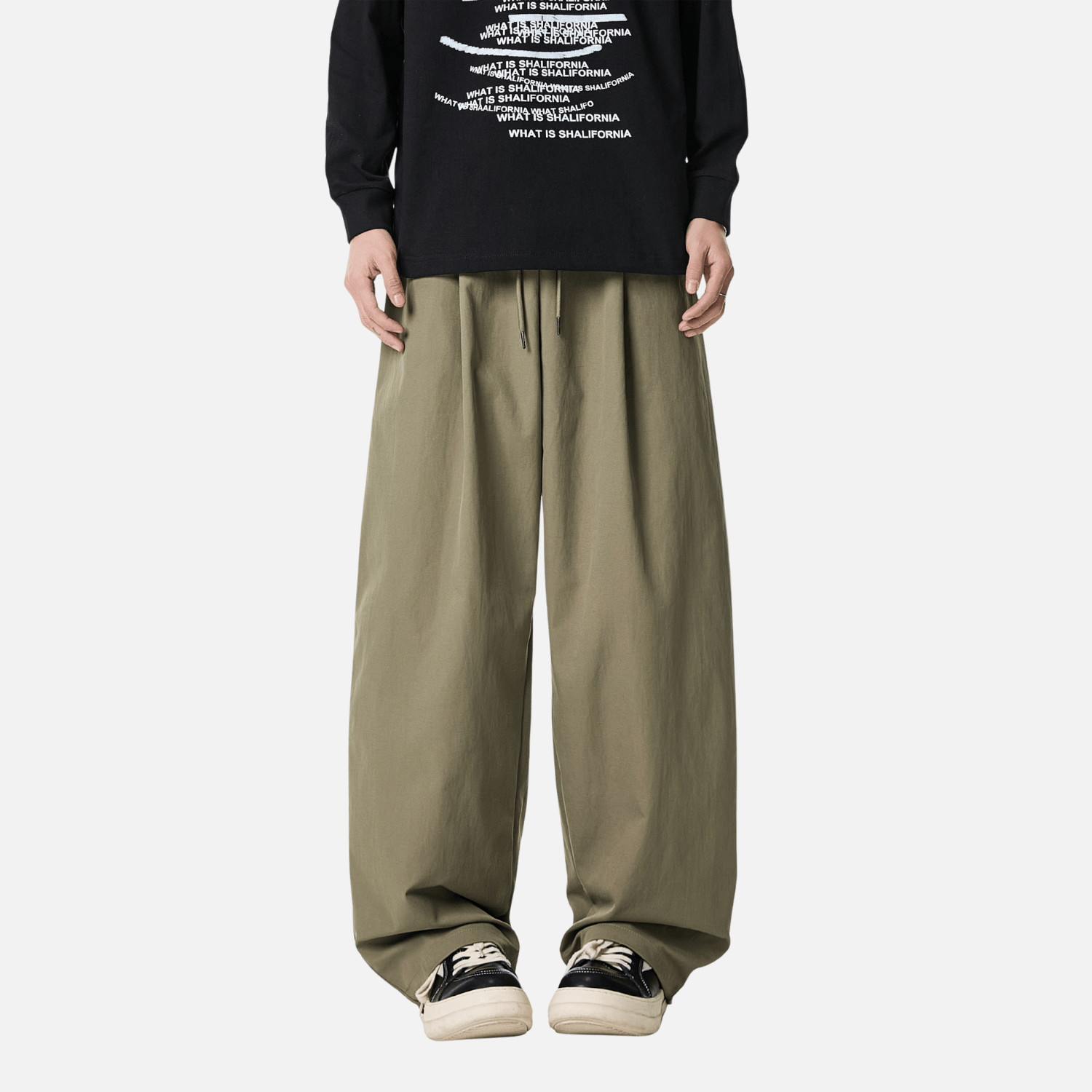 Pleated Blade Casual Joggers