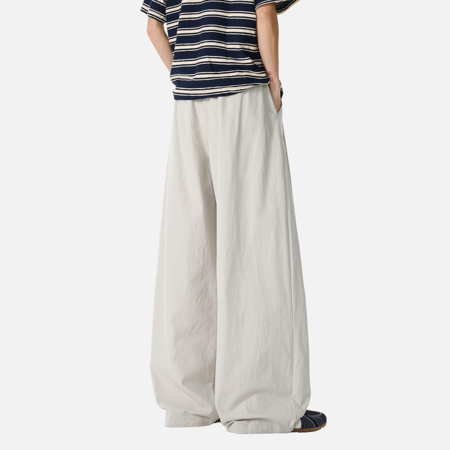 Vintage Double-Pleated Baggy Pants