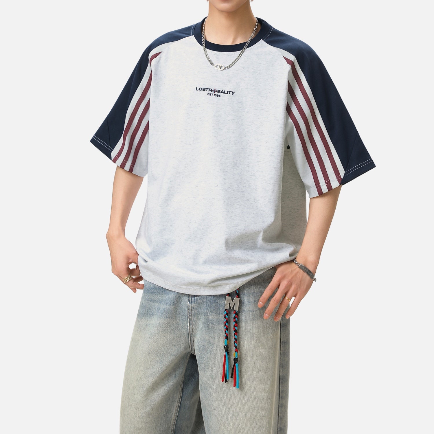 Vintage Raglan Graphic Cotton Tee