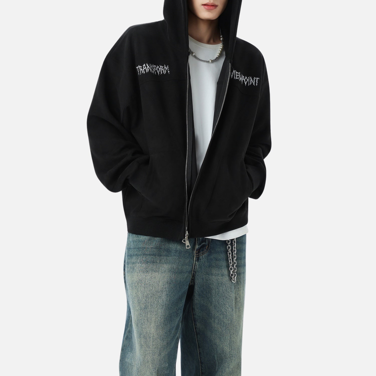 Retro Suede Hoodie Jacket