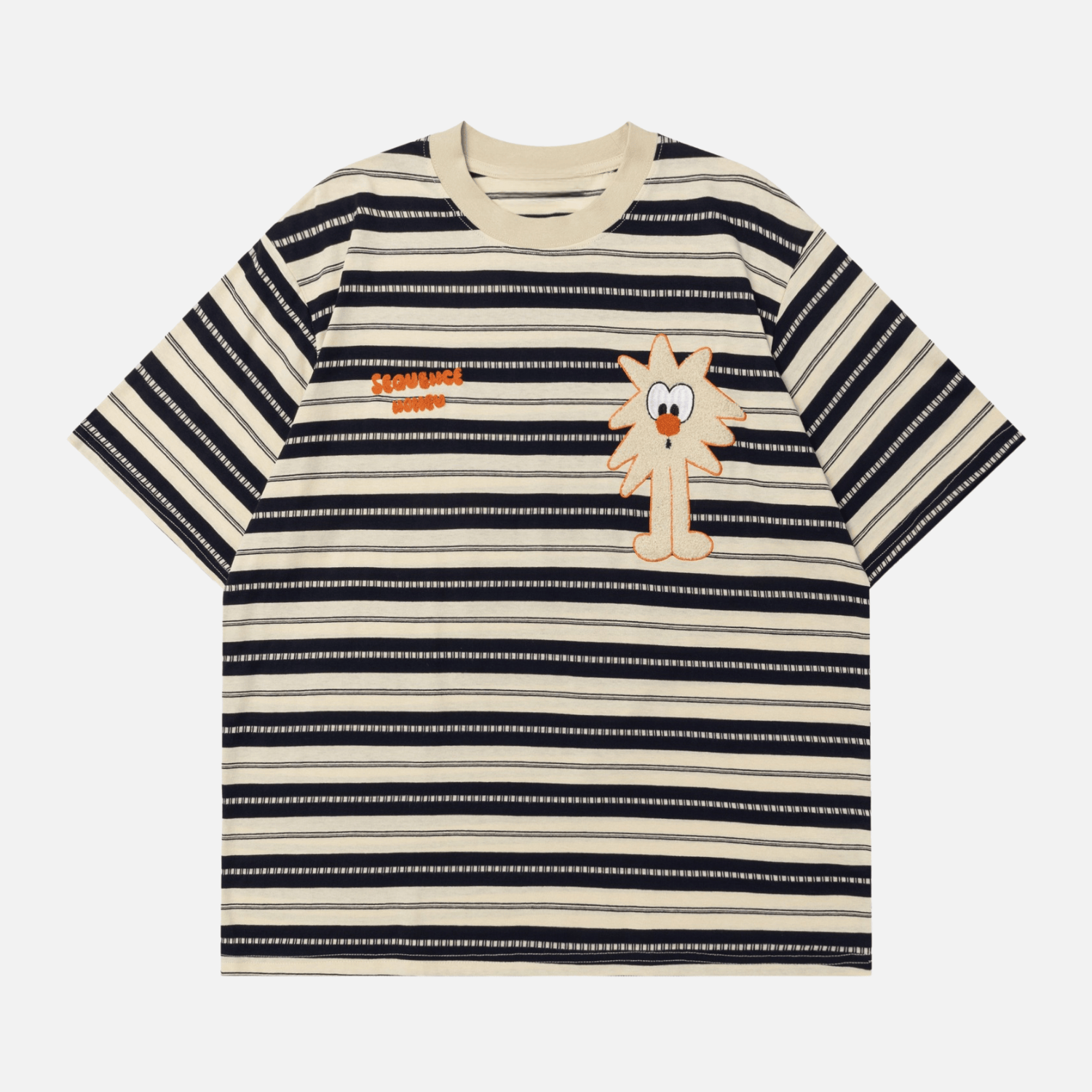 Unique Striped Graphic Tee