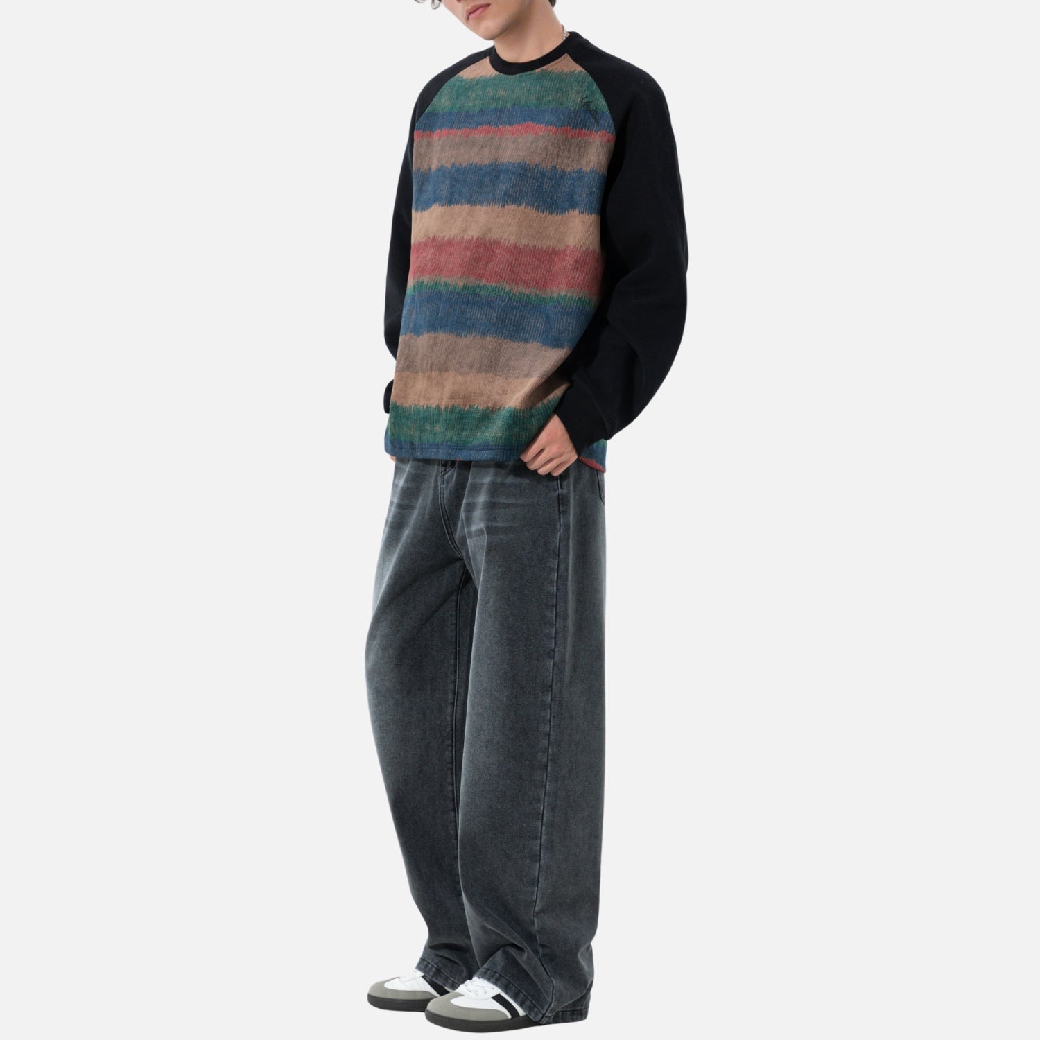 Vintage-Sweatshirt mit Farbverlauf