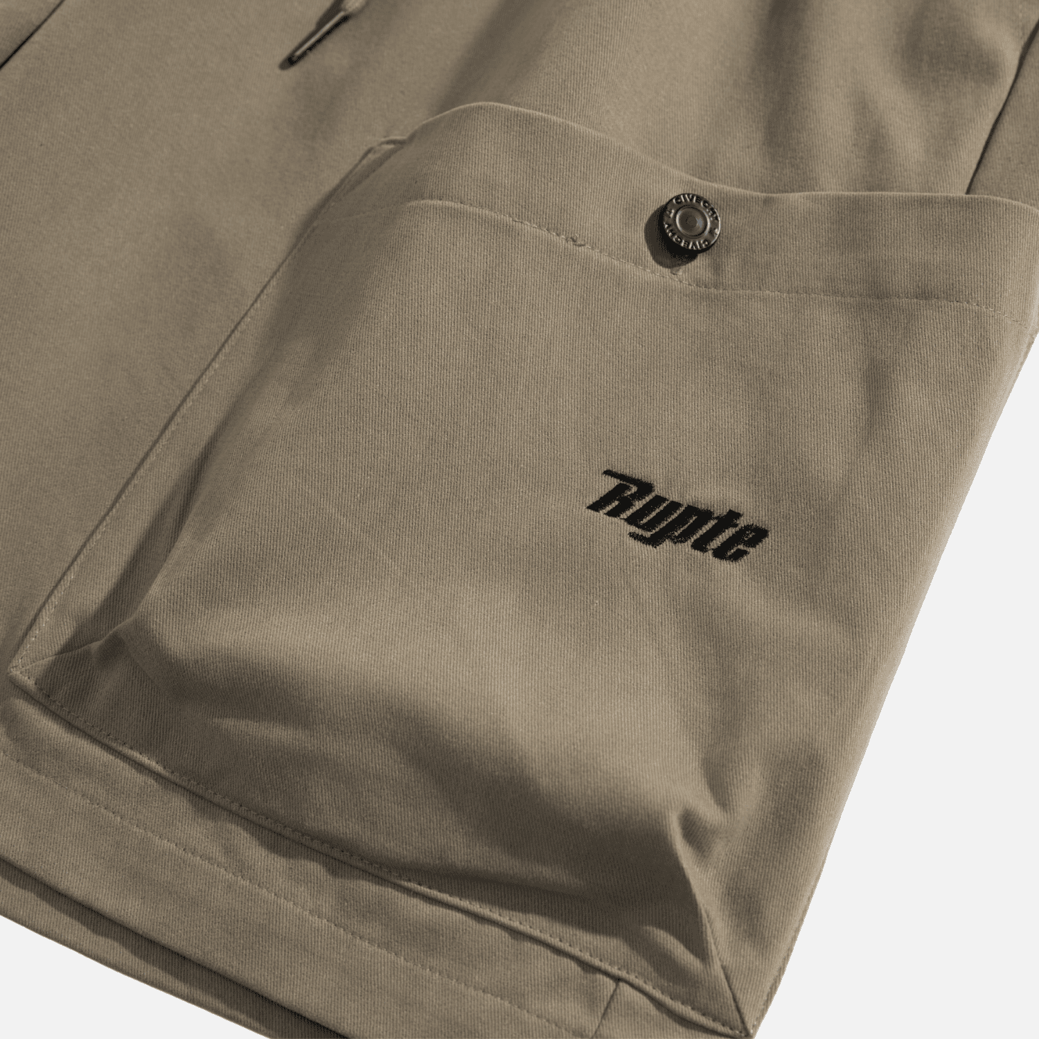 Letter Embroidery Cargo Shorts