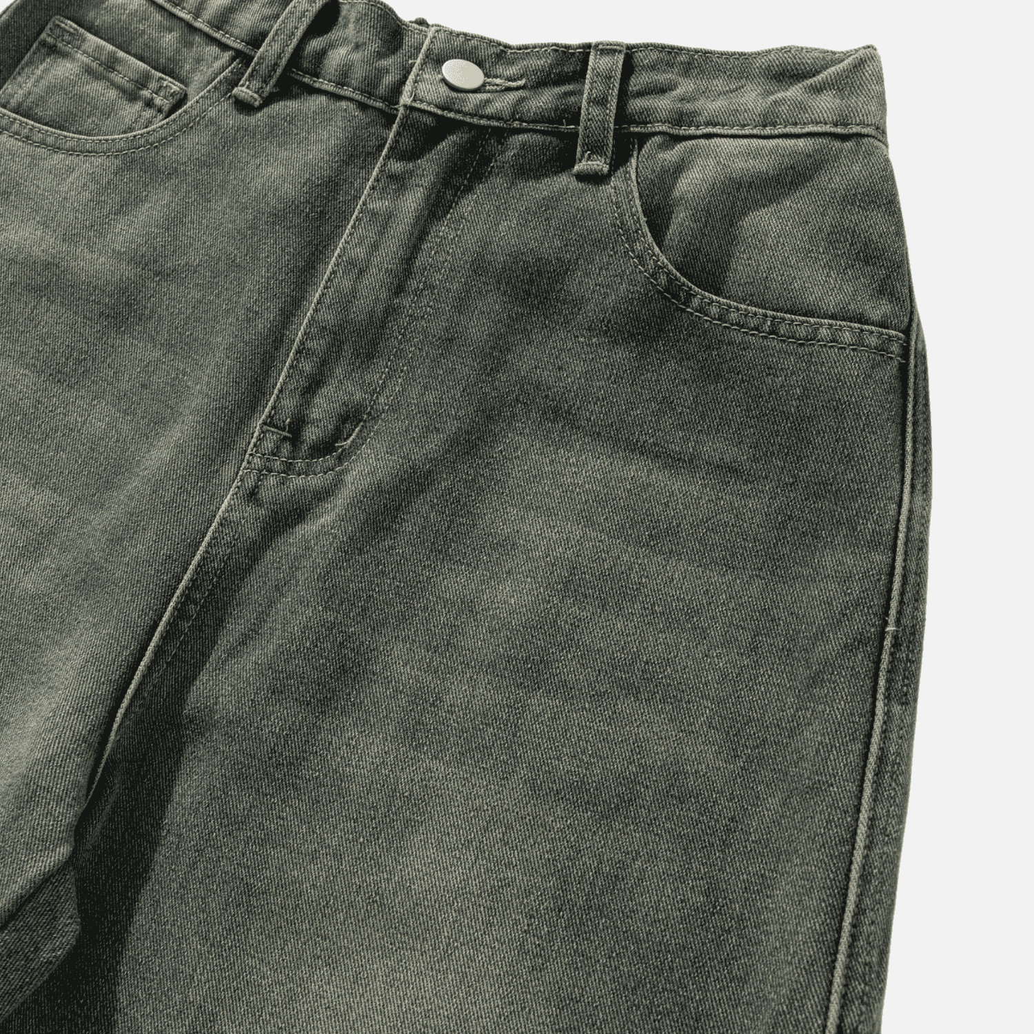 Patchwork Washed Jeans