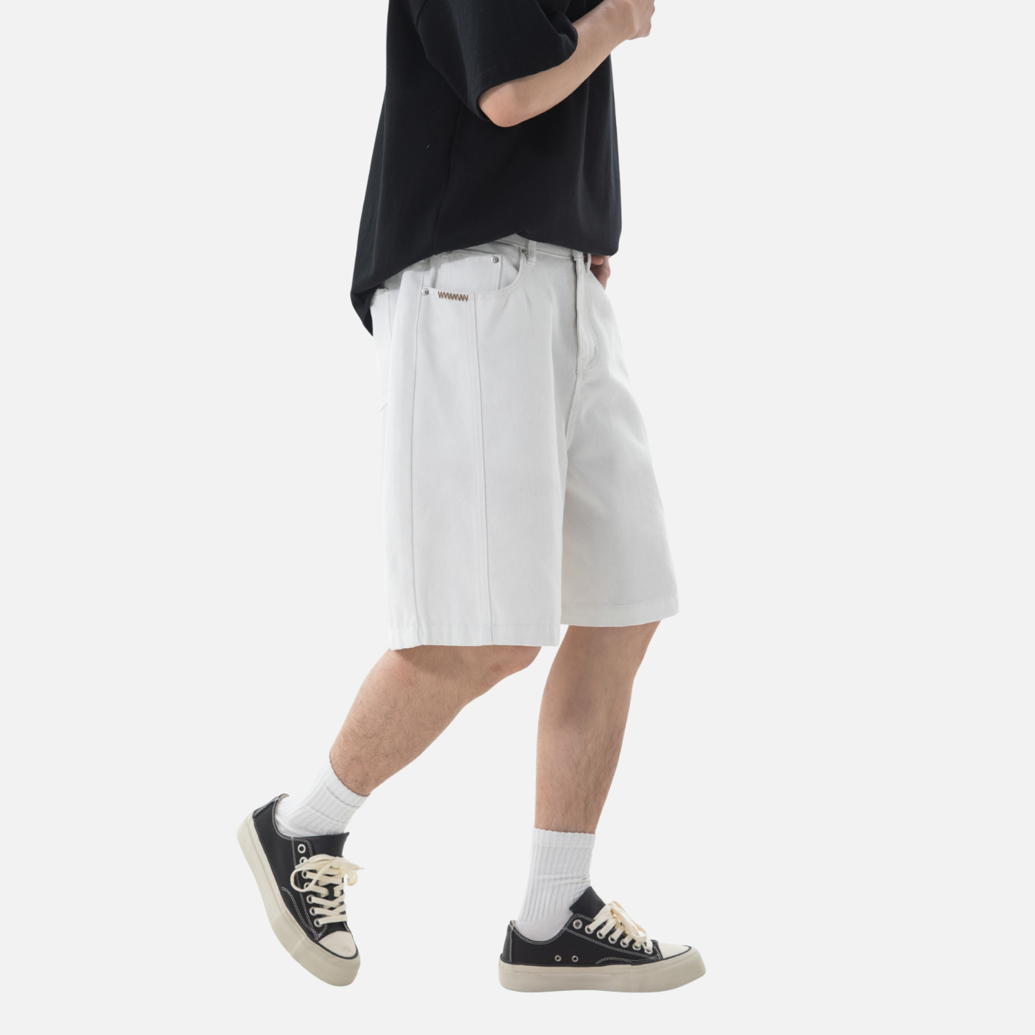 Textured Twill Cargo Shorts