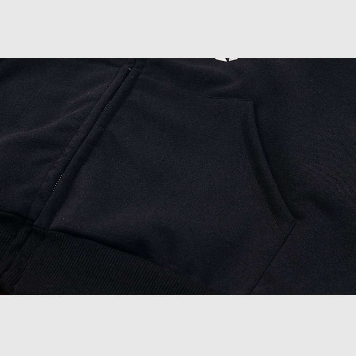 Sudadera con capucha a cuadros de dos capas