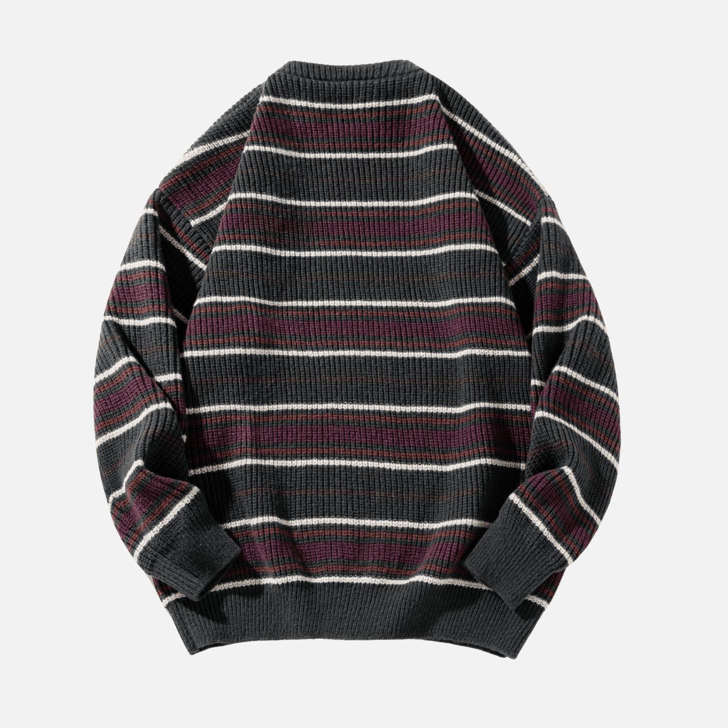 Retro Striped Knit Sweater