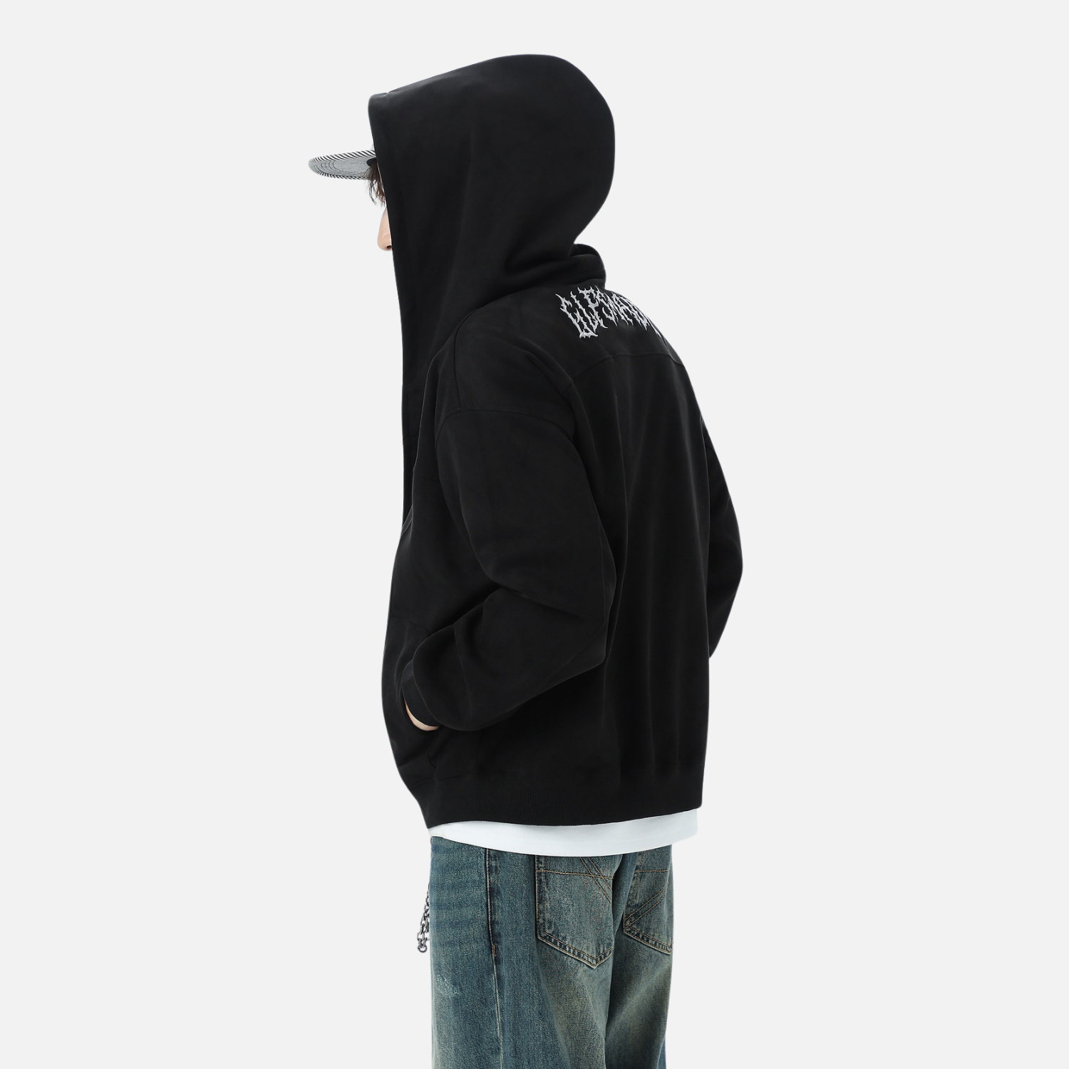 Retro Suede Hoodie Jacket