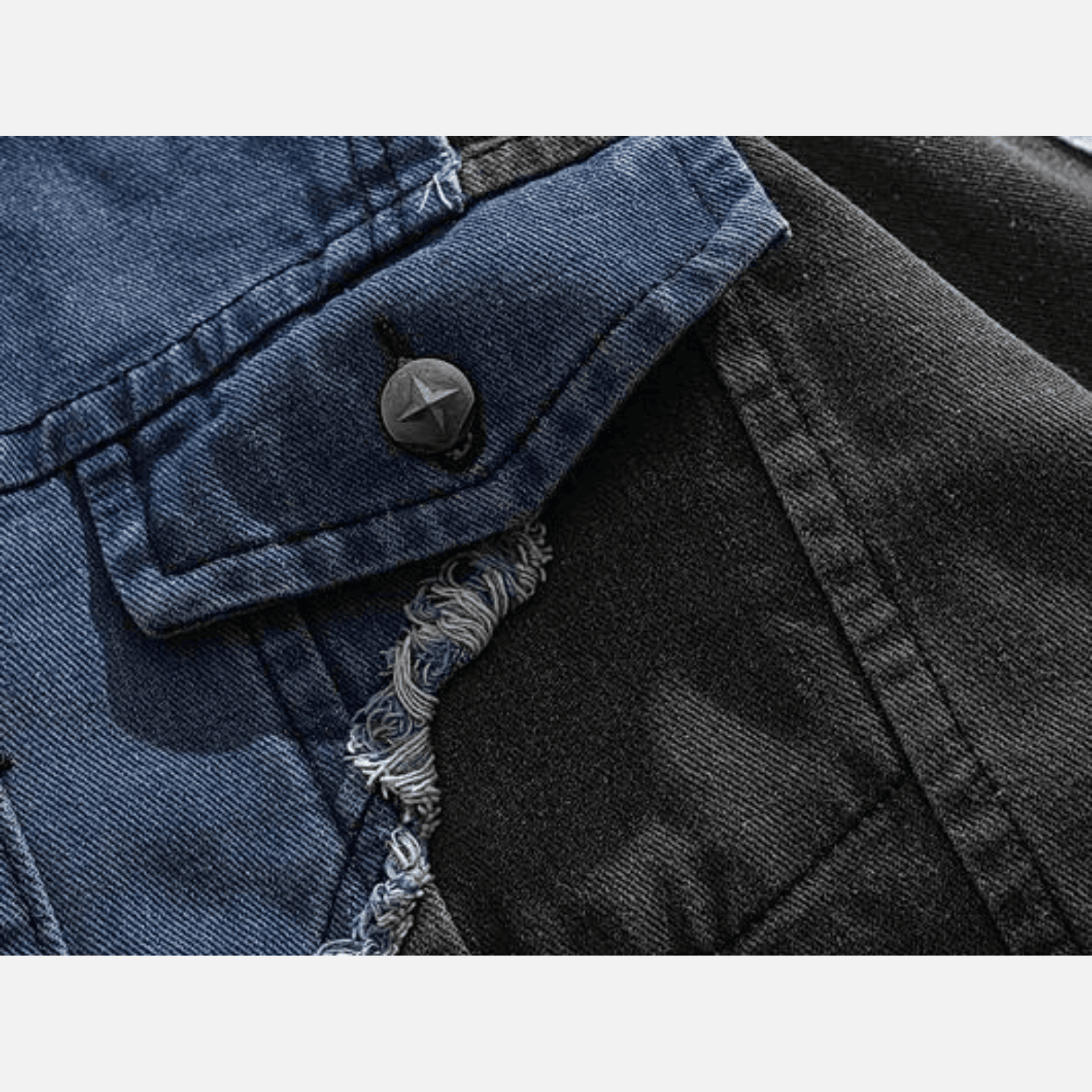 Irregular Patchwork Denim Jacket