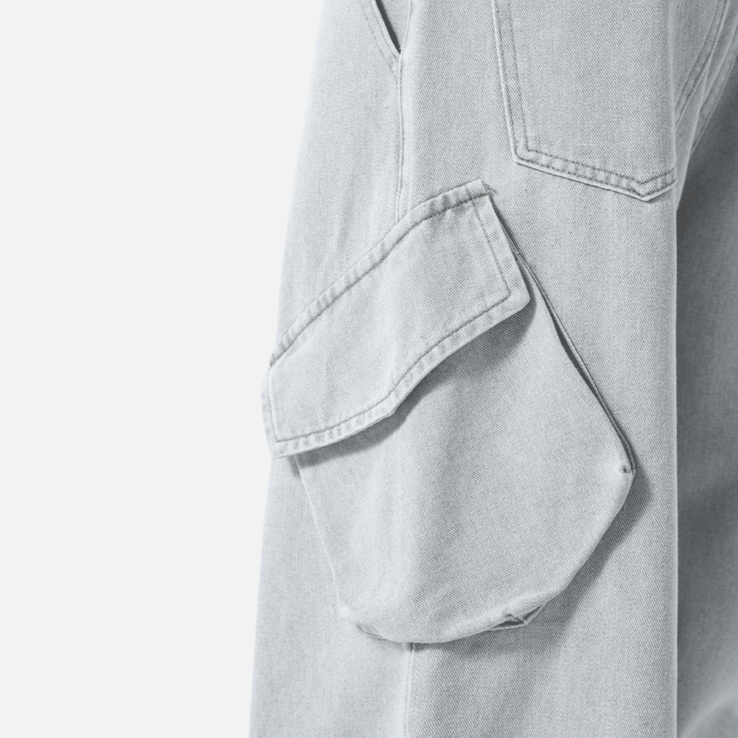 Washed Vintage Denim Pants