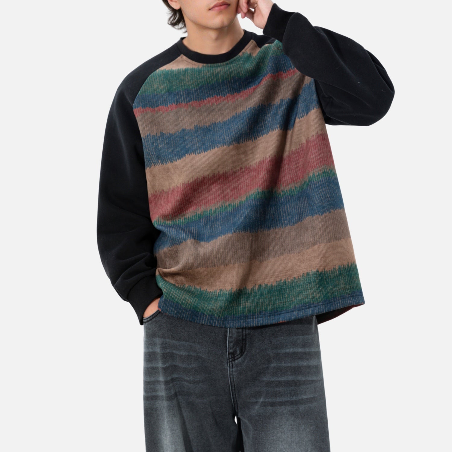 Vintage-Sweatshirt mit Farbverlauf