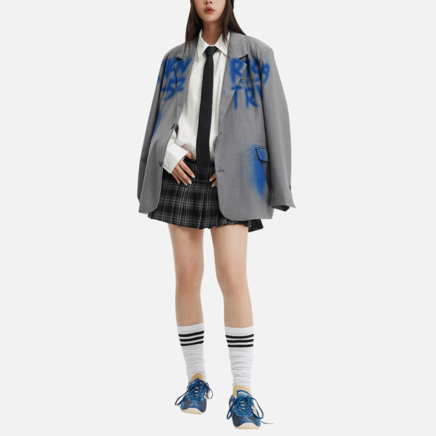 Graffiti-Inspired Vintage Blazer