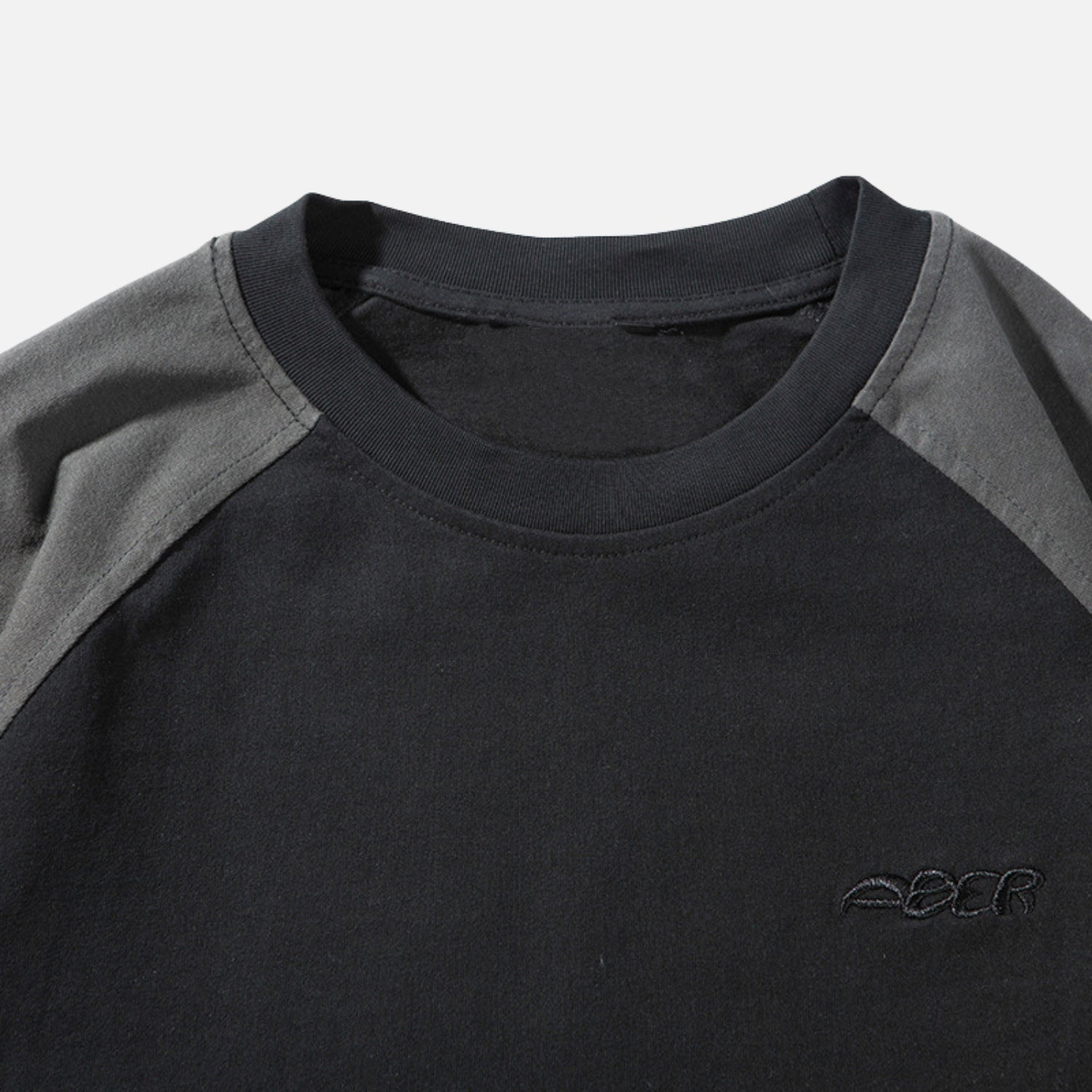 Colorblock Cotton Crewneck Sweatshirt