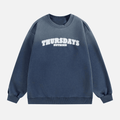 "Thursdays Nuthink" gewaschenes Sweatshirt