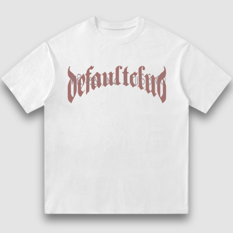 Camiseta de ante con estampado floral y letras vintage