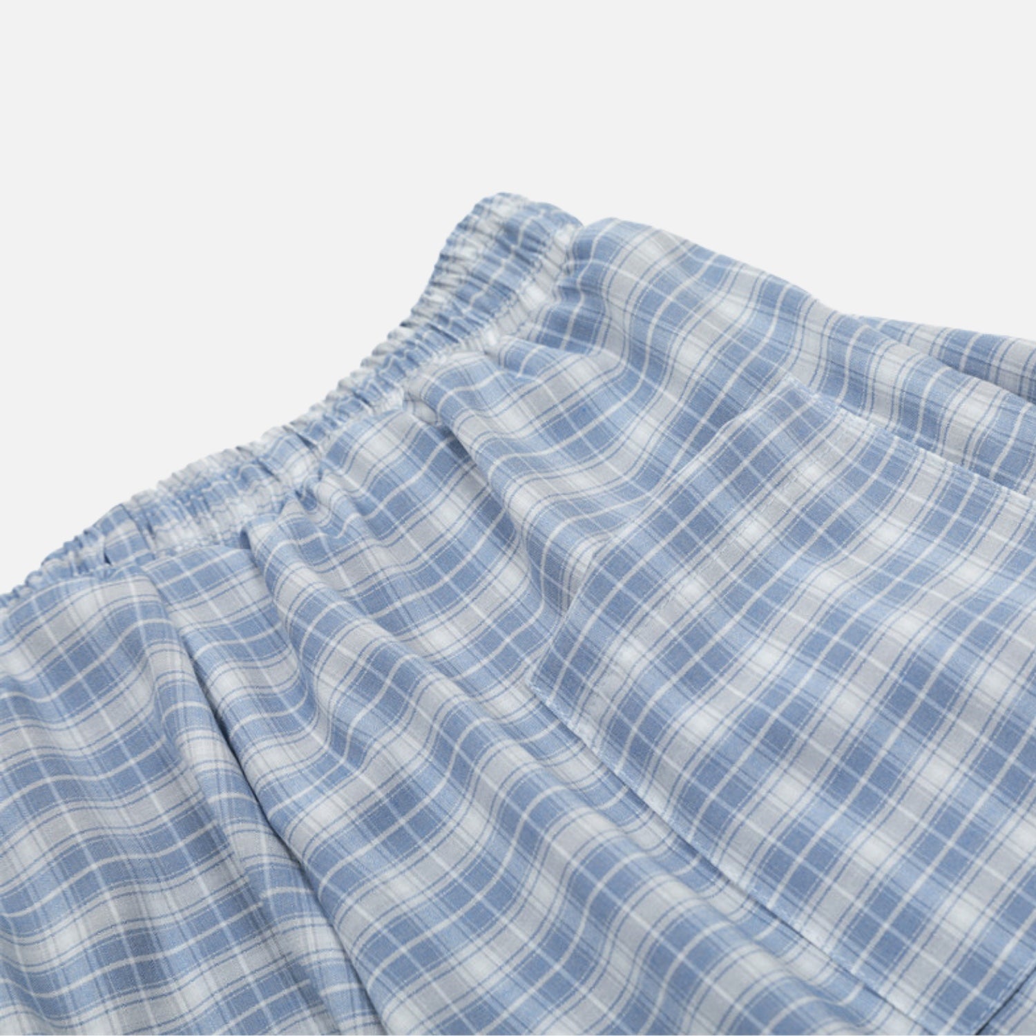 Plaid Slouchy Slant Baggy Pants