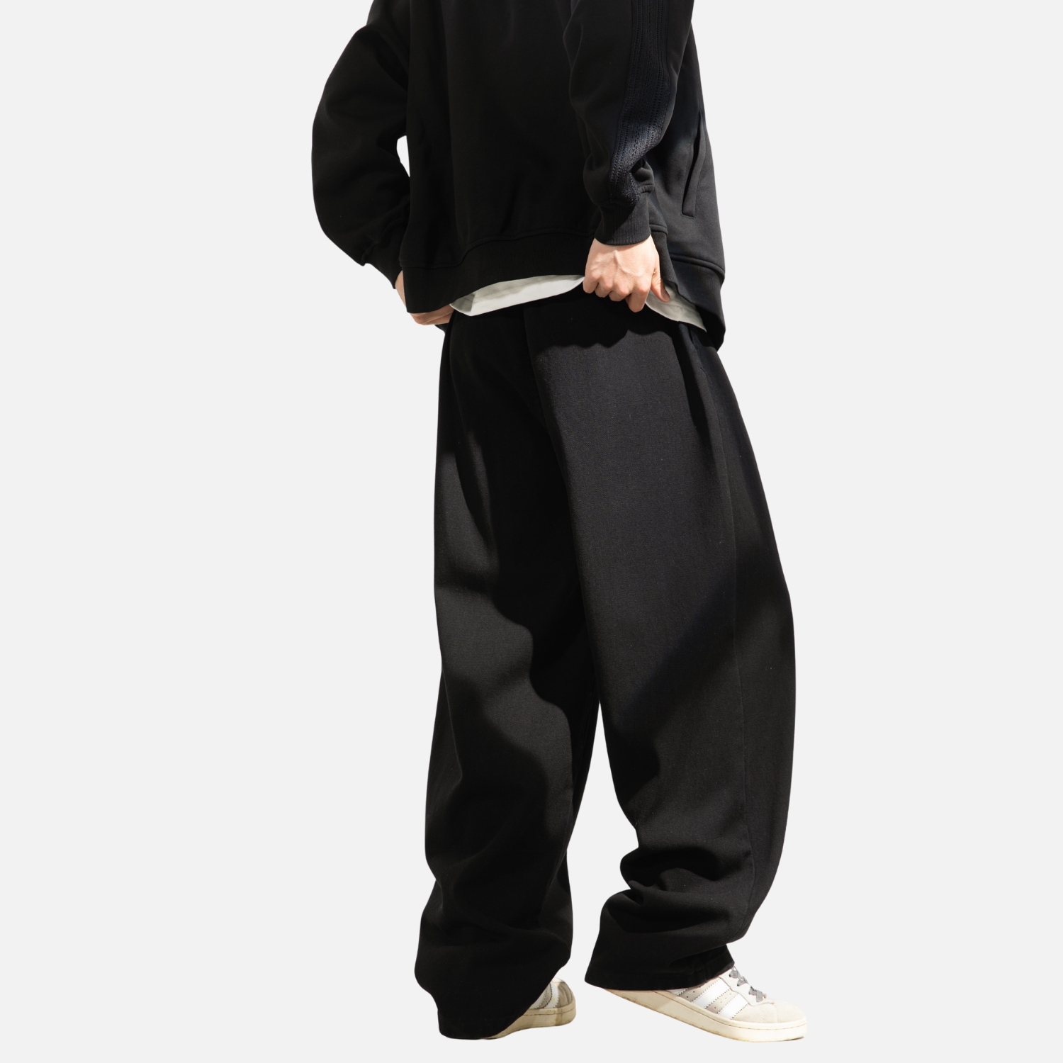 Washed Vintage Pleated Jeans