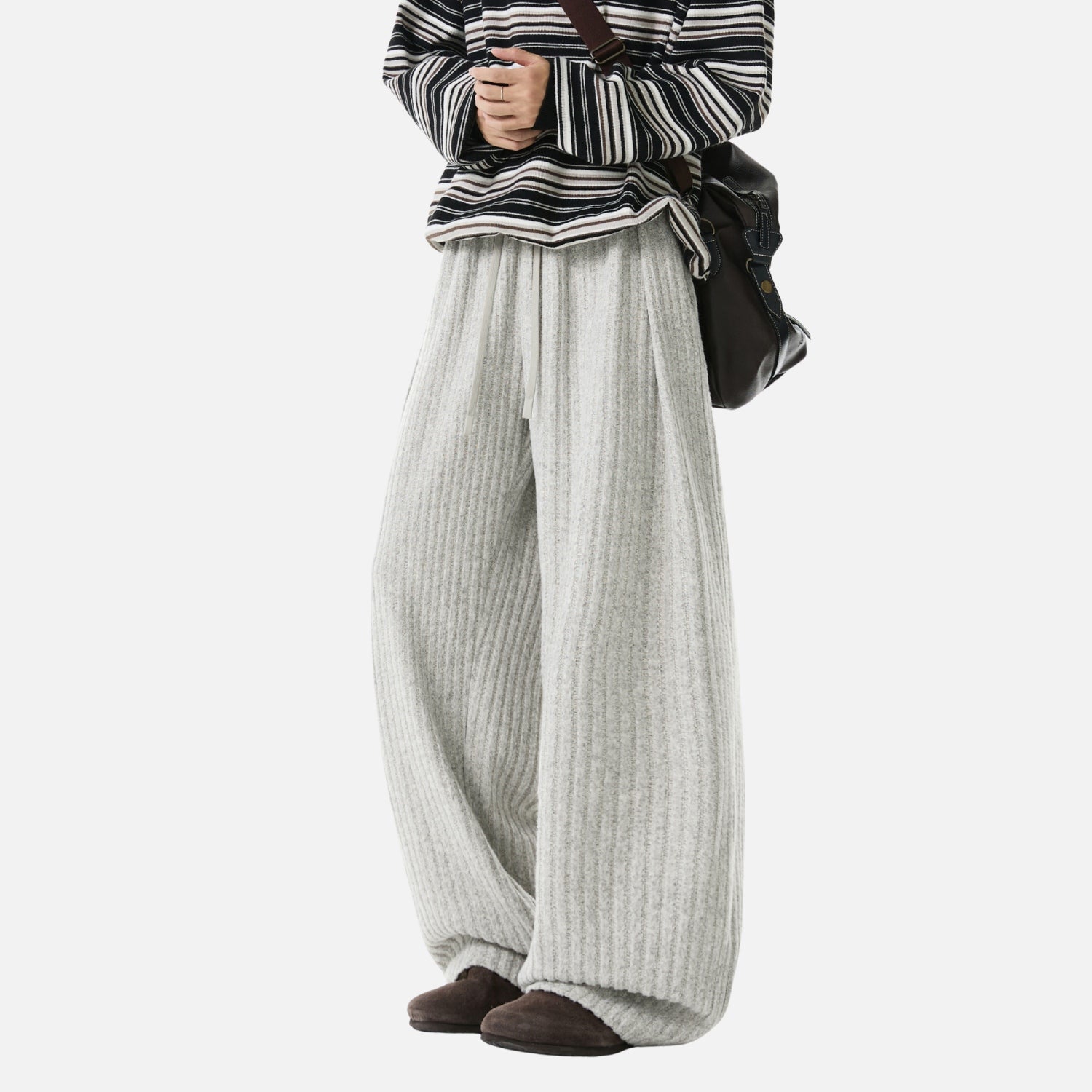 Textured Fleece Relaxed Sweatpants