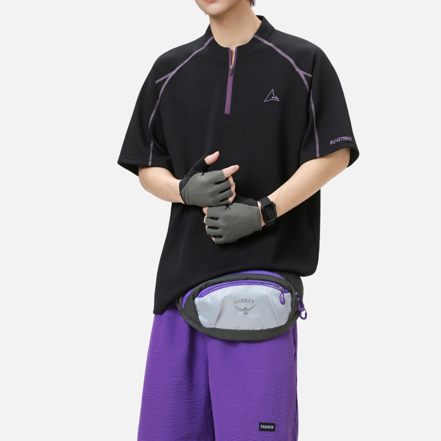 Cooling Quick-Dry Half-Zip Tee