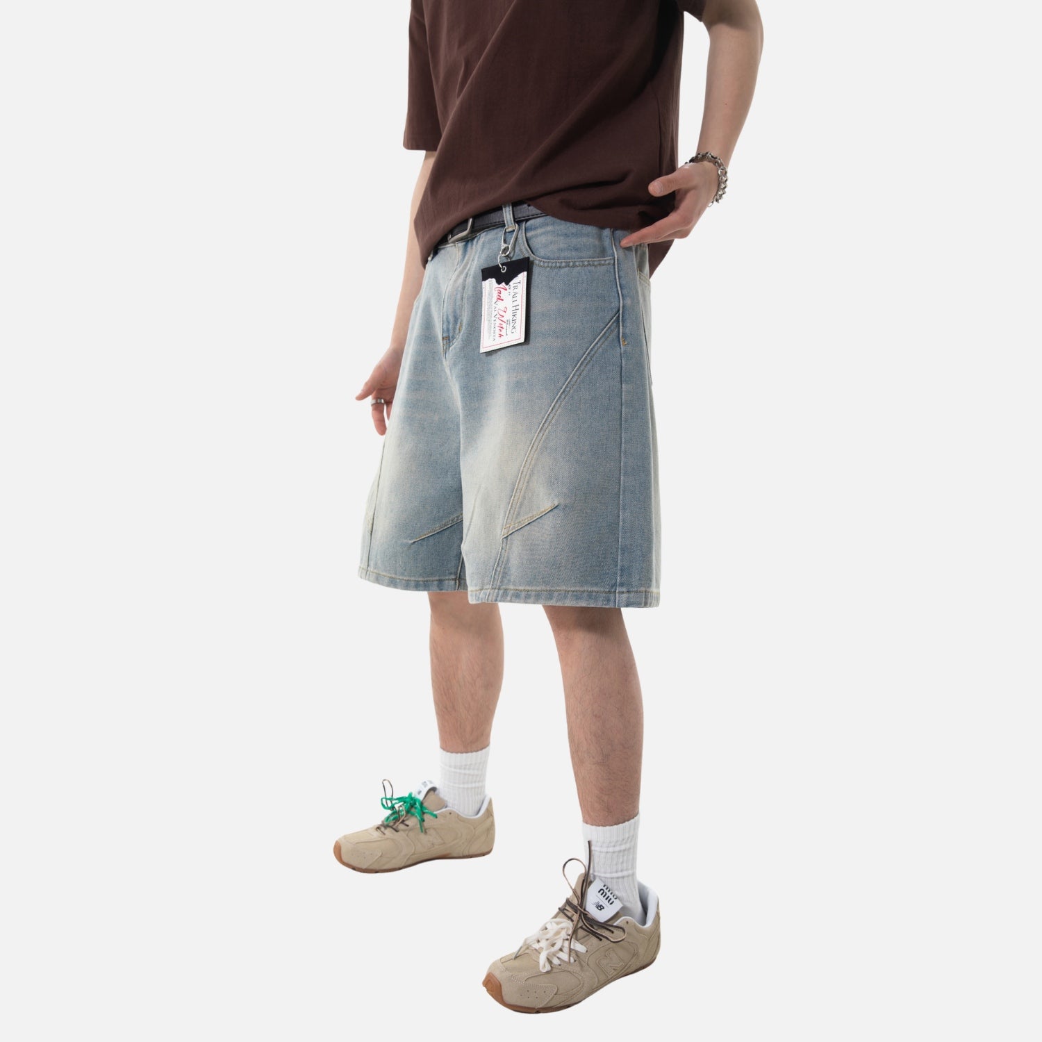 Vintage Washed Denim Shorts