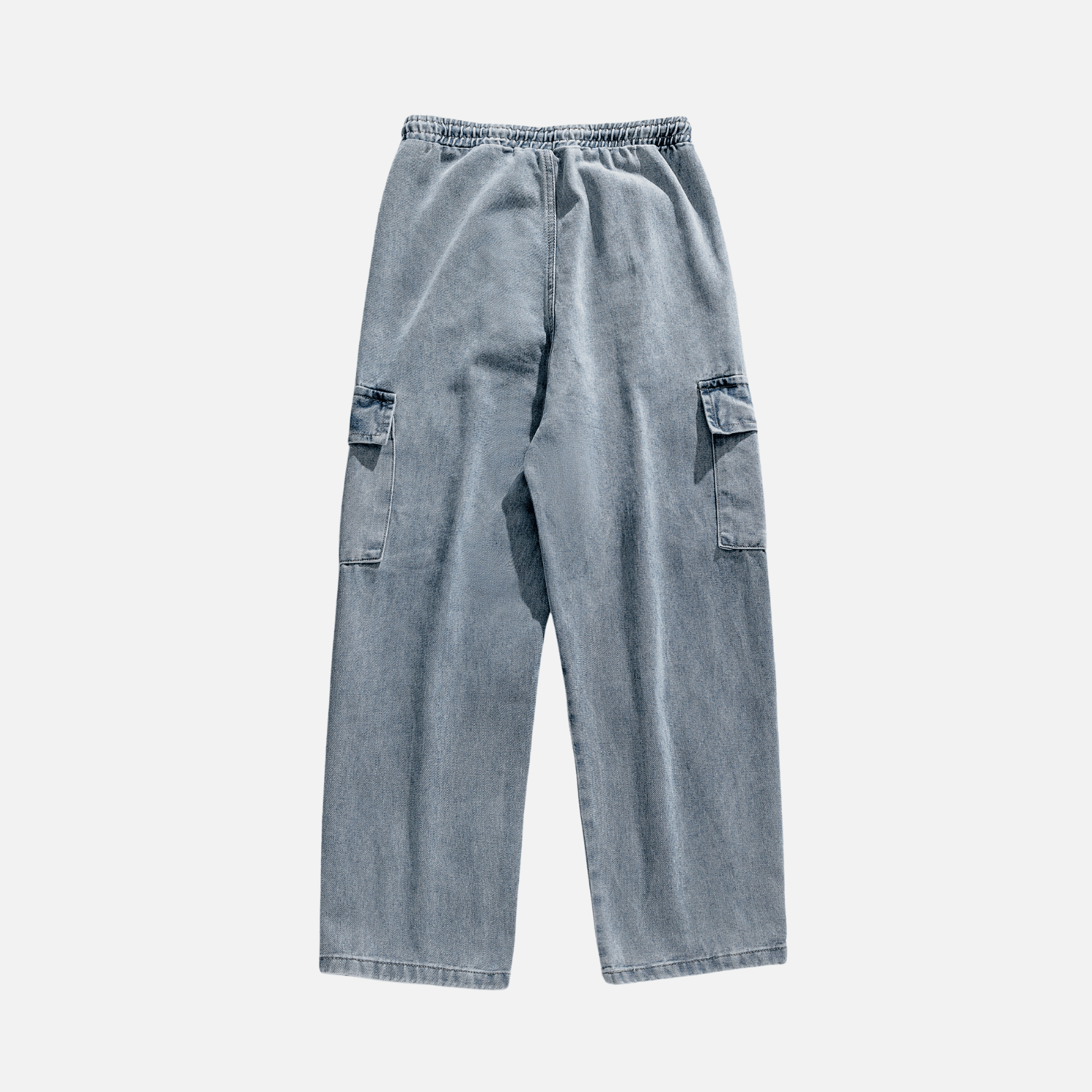 Pantalones vaqueros de patchwork con bolsillos vintage