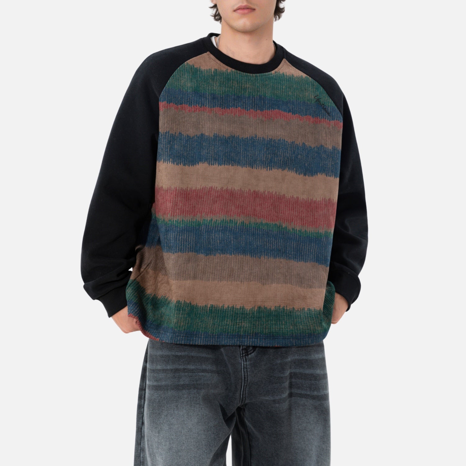 Vintage-Sweatshirt mit Farbverlauf