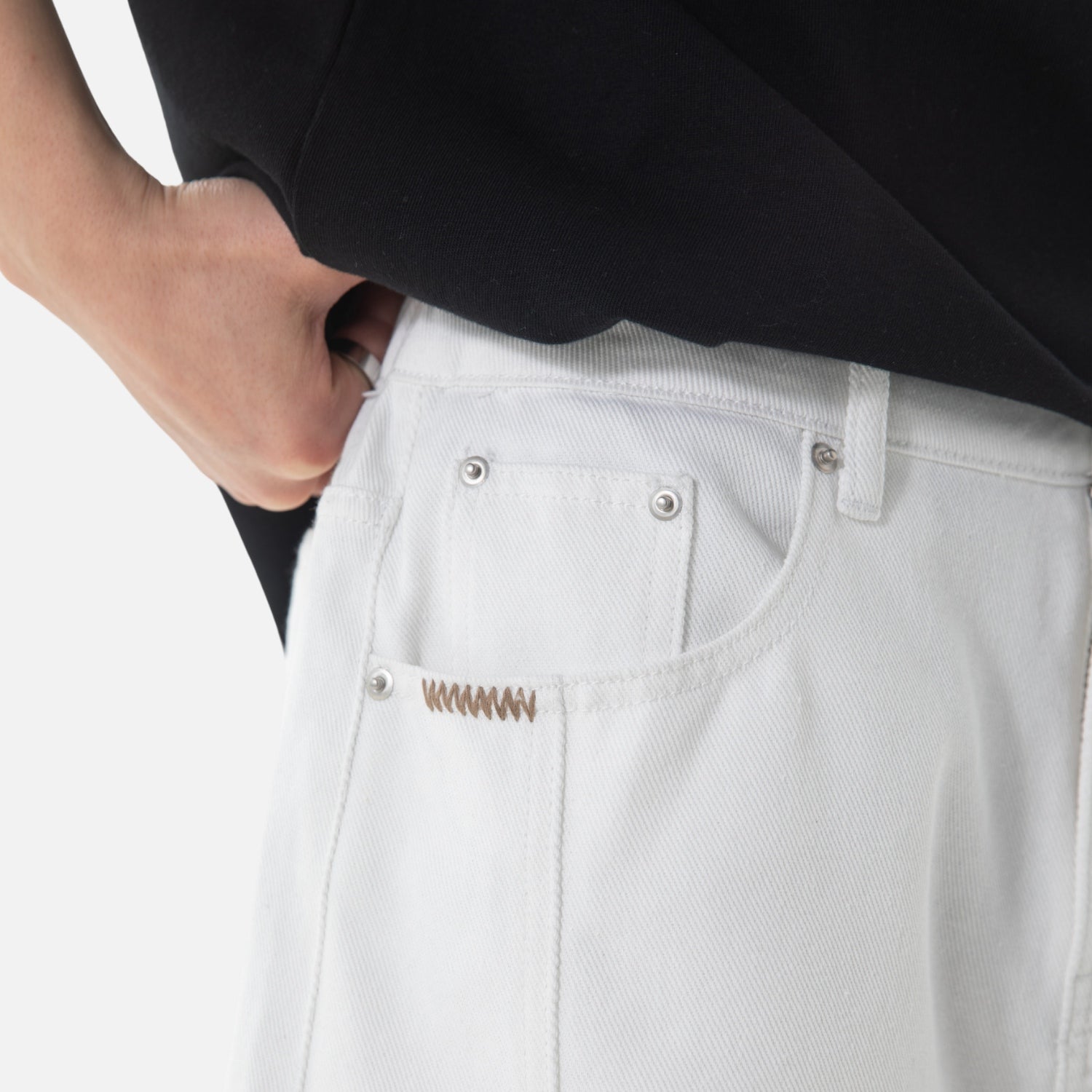 Textured Twill Cargo Shorts